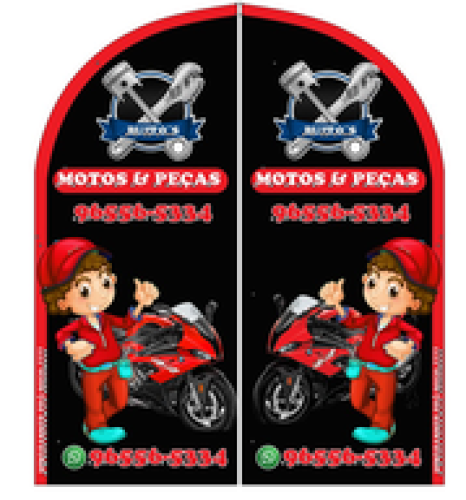 Wind Banner RJ  para Moto e Peças Buito´s