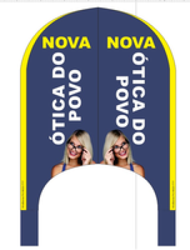 Wind Banner RJ  para Óticas Nova Ótica do Povo