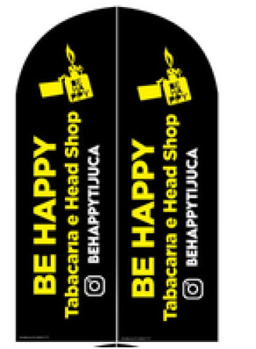 Wind Banner RJ  para Tabacaria Be Happy