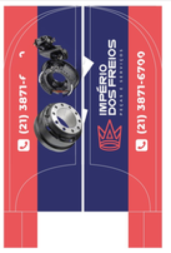 Wind Banner RJ  para Lojas de Peças para Freios Império dos Freios