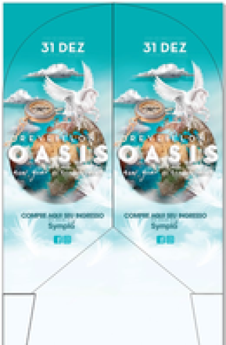 Wind Banner RJ  para Eventos Oasis