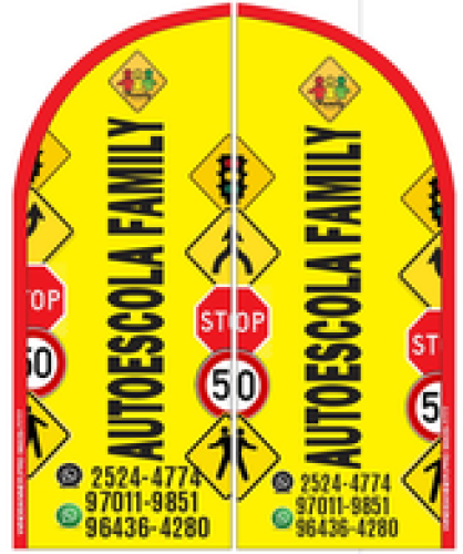 Wind Banner RJ  para Autoescola Family