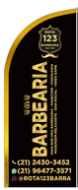Wind Banner RJ  para Barbearia 123