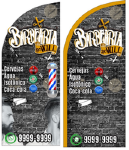 Wind Banner RJ  para Barber Shop Barbearia do Will