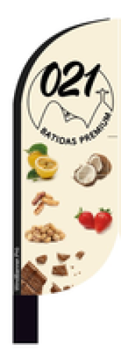 Wind Banner RJ  para Bares e Restaurantes 021 Batidas Premium