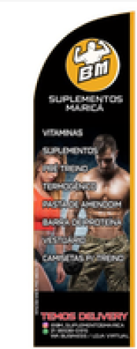 Wind Banner RJ  para lojas de Suplementos BM