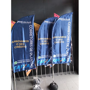 3 UNIDADES  | WIND BANNER 2,30 METROS SUPER OFERTA LIMITADA