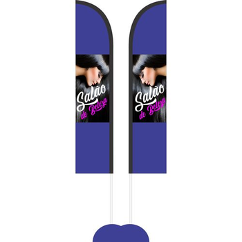Wind Banner 3,5 Metros Dupla Face Impressão Parcial  ( 1,00 x 0,50 cm)