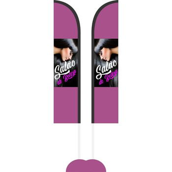 Wind Banner 3,5 Metros Dupla Face Impressão Parcial  ( 1,00 x 0,50 cm)