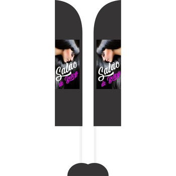 Wind Banner 3,5 Metros Dupla Face Impressão Parcial  ( 1,00 x 0,50 cm)