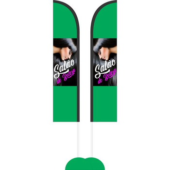 Wind Banner 3,5 Metros Dupla Face Impressão Parcial  ( 1,00 x 0,50 cm)