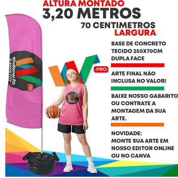 WIND BANNER 3,20 METROS COMPLETO