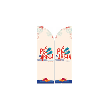 Wind Banner RJ  Para Work Shop Pé na Areia