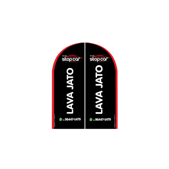 Wind Banner RJ  Para Lava Jato Stop Car
