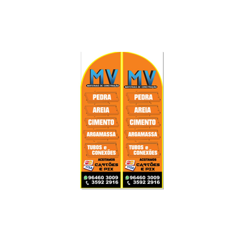 Wind Banner RJ  para Material de Construção MV