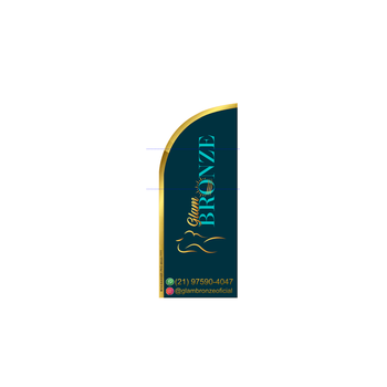 Wind Banner RJ  para Bronzeamento Gram Bronze
