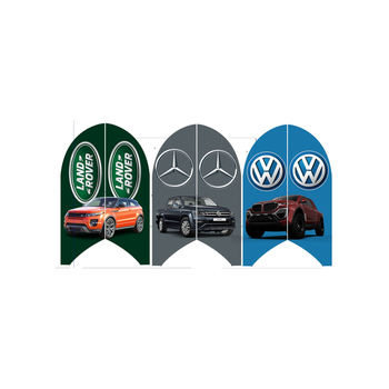 Wind Banner RJ  para Oficinas Mercedez  Land Rover e Volks