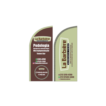 Wind Banner RJ  Barbearia La Barbiere