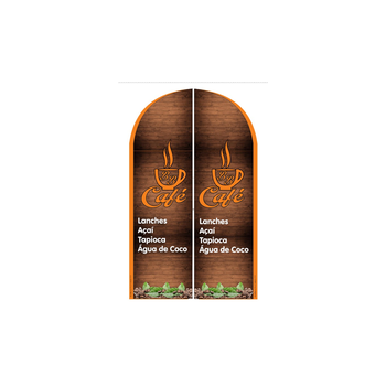 Wind Banner RJ  para Cafeteria Recreio Rio de Janeiro