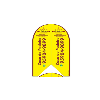 Wind Banner RJ  para Produtos de Padaria Casa Do Padeiro