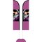 Wind Banner 3,5 Metros Dupla Face Impressão Parcial  ( 1,00 x 0,50 cm)