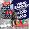 RJ Wind Banner Pena Acima de 2 Unidades 160,00