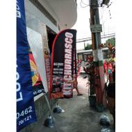 WIND BANNER 3D  2,80 METROS COMPLETO TIPO BARES