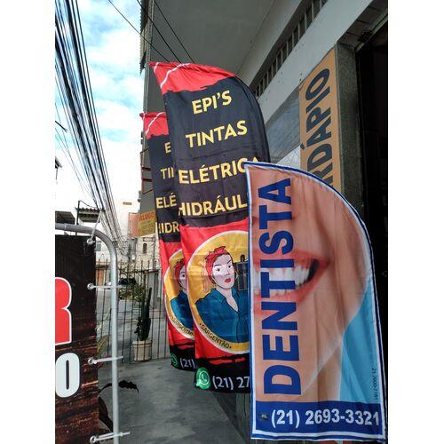 WIND BANNER RETANGULAR 3D  3,20 METROS COMPLETO COM PERSONAGEM