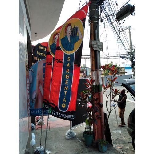 4 WIND BANNER 2,50 MTS 599 + 40,00  DA VETORIZAÇÃO DA SUA ARTE
