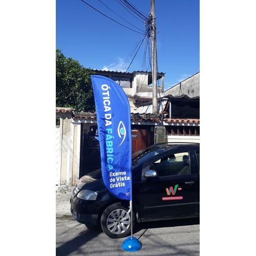 Wind Banner Dupla Face 3x0,65cm | Base Customizada