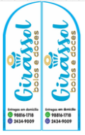 Wind Banner RJ  para Lojas de Bolos e Doces Girassol