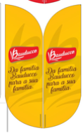 Wind Banner RJ  para Produtos de Mercado Bauducco
