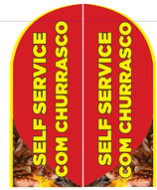 Wind Banner RJ  para Self Service com Churrasco