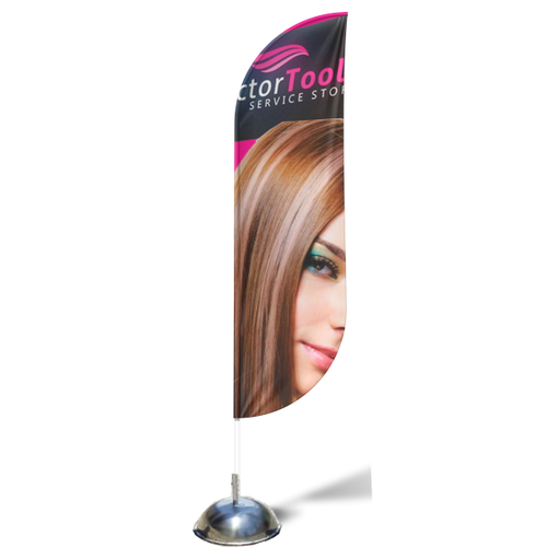 Wind Banner Base Inox  3 metros