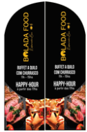 Wind Banner RJ  para Buffet Bolada Food