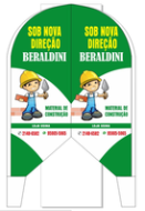 Wind Banner RJ  para Material de Construção Beraldini - Bairro Usina