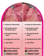 Wind Banner RJ  Thayane Luz Design de Sobrancelhas