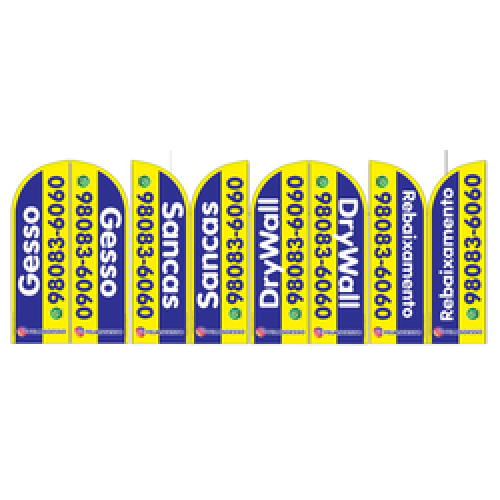Wind Banner RJ  para lojas de drywall  Felms