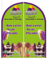 Wind Banner RJ  Emporio Tropical Sorvetes e Açaí