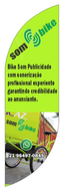 Wind Banner RJ  para marketing Bike Som
