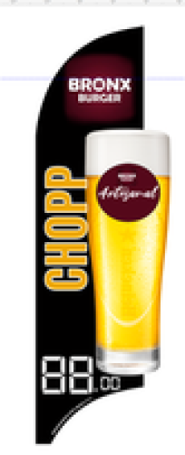 Wind Banner RJ  para Hamburgueria Artesanal Bronx Burger