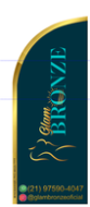 Wind Banner RJ  para Bronzeamento Gram Bronze