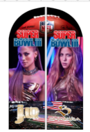 Wind Banner RJ  Super Bowl Jennifer Lopez Shakira