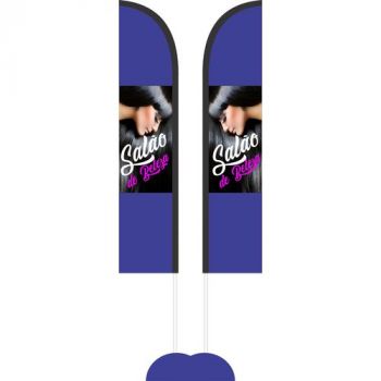 Wind Banner 3,5 Metros Dupla Face Impressão Parcial  ( 1,00 x 0,50 cm)