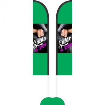 Wind Banner 3,5 Metros Dupla Face Impressão Parcial  ( 1,00 x 0,50 cm)