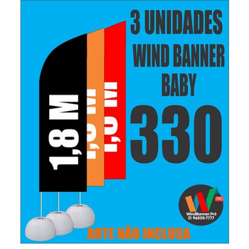 03  Wind Banner Baby 1,80 Metros