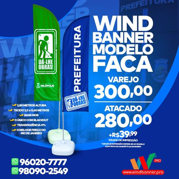 Wind Flags  ou Wind Banner no Rio | Temos os melhores do Windbanners do Mercado