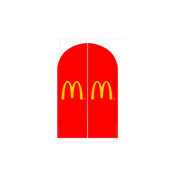 Wind Banner RJ  para Fast Food Mc Donalds