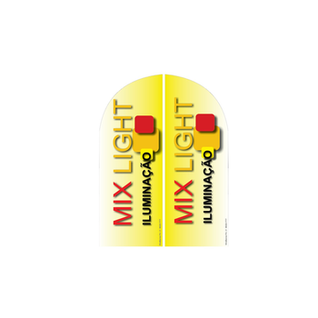Wind Banner RJ  para loja de iluminação Mix Light