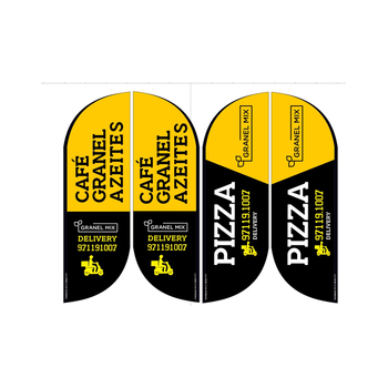 Wind Banner RJ  para Pizzarias Granel Mix